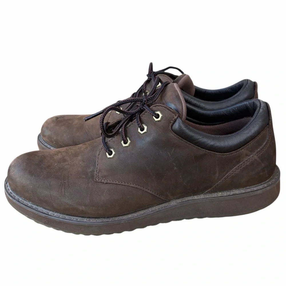 L.L. Bean Stonington Brown Leather Oxford Shoe Men’s Size 11.5 - Picture 2 of 11